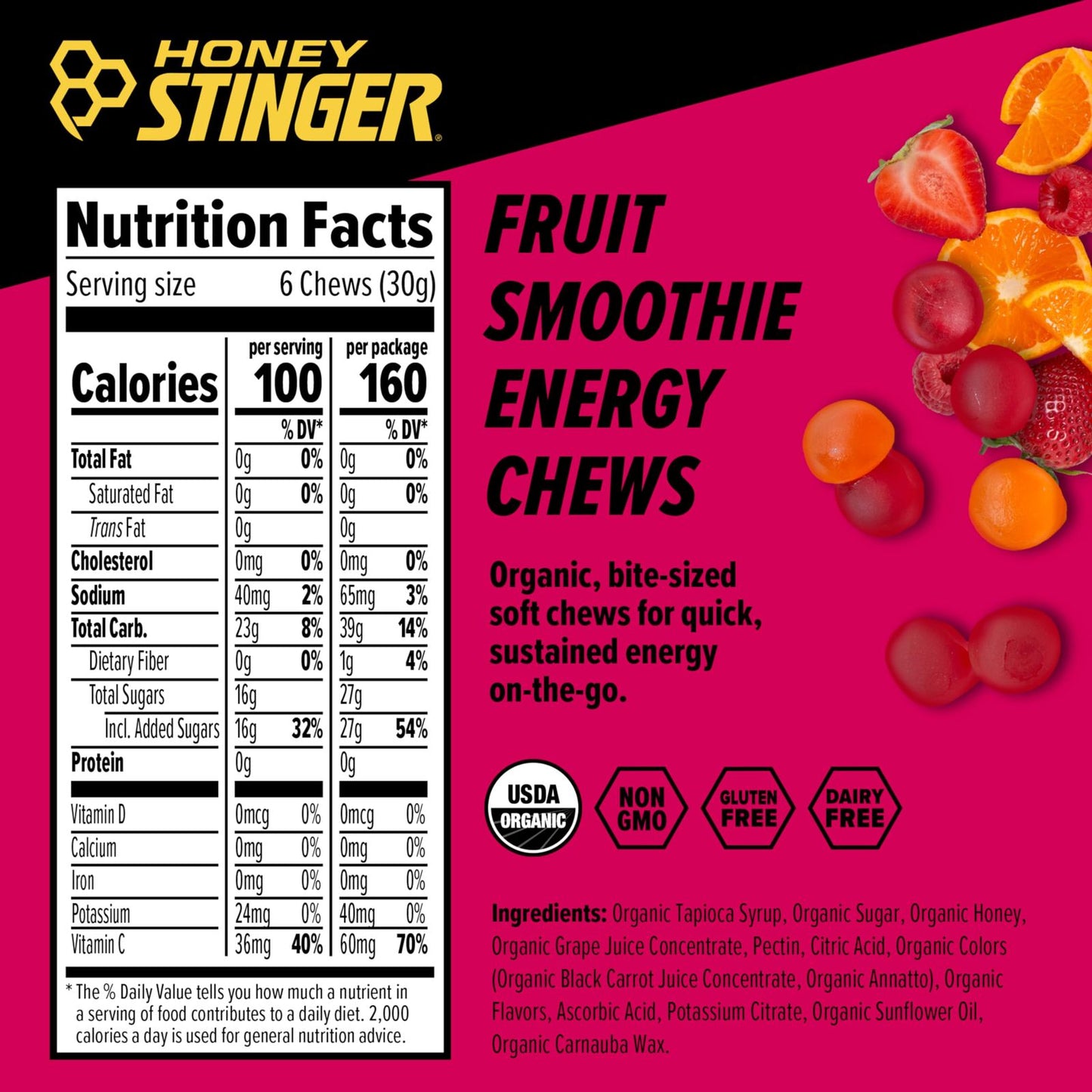 Kit 4 gomitas energéticas Fruit Smoothie