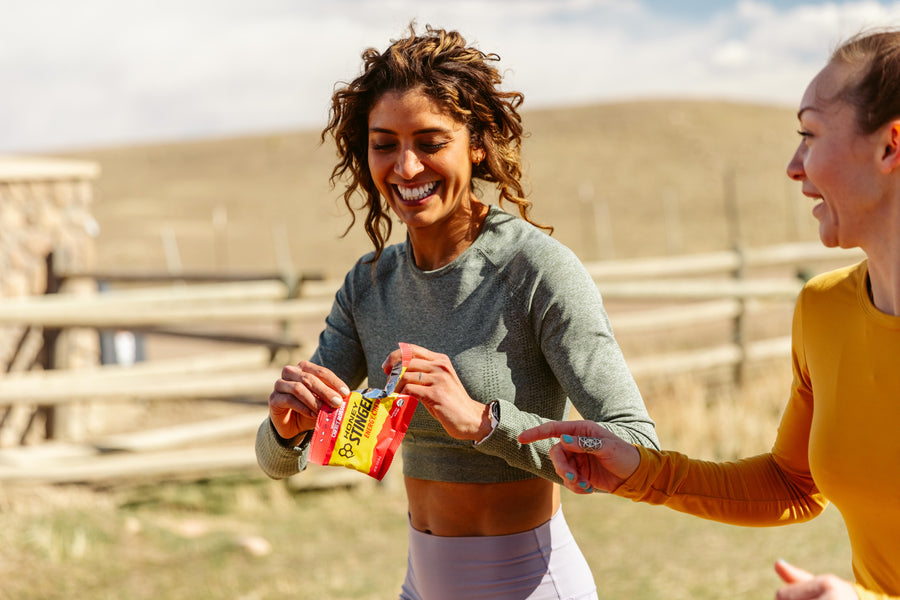 Atleta usando Honey Stinger